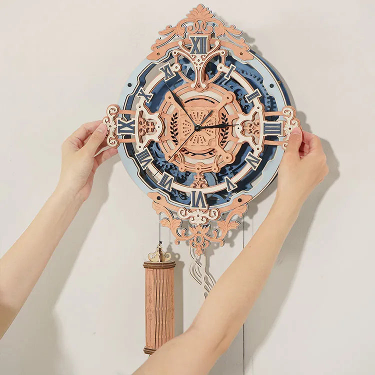 3D Wooden Mechanical Renaissance Clock