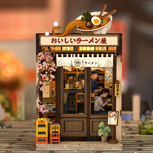 Oishii Kyoto Ramen Shop DIY Book Nook Kit