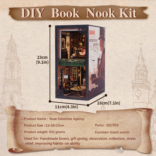 Rose Detective Agency Book Nook Kit