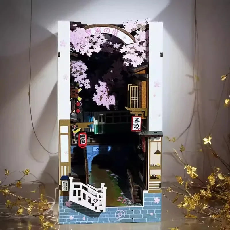 Cherry Blossom Tramway DIY Book Nook Kit