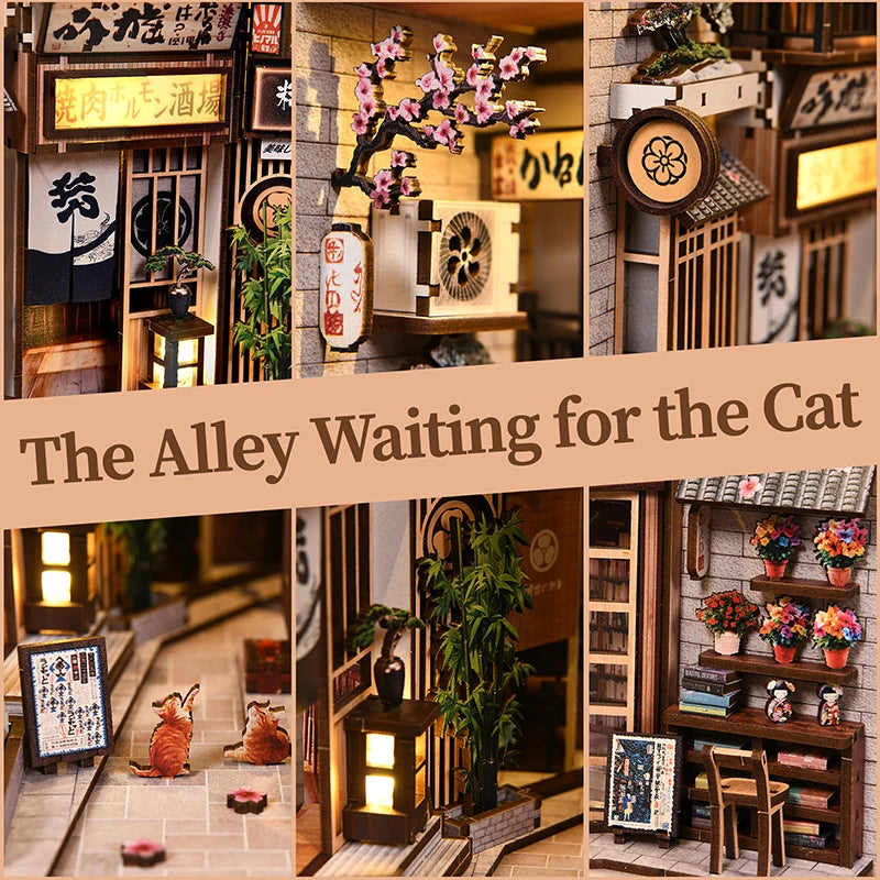 Cat's Alley DIY Book Nook Kit