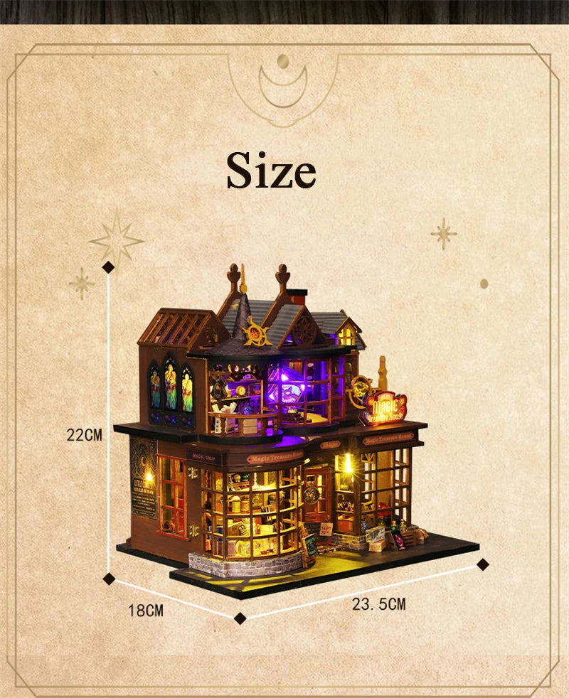 DIY Magic Treasure House Kit with LED Lights