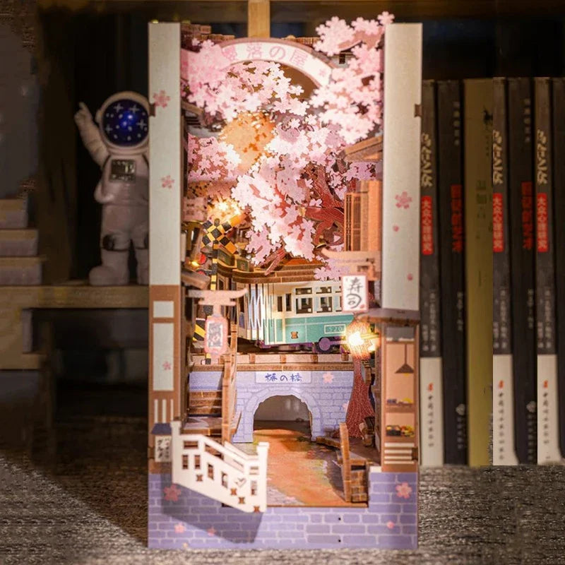 Cherry Blossom Tramway DIY Book Nook Kit