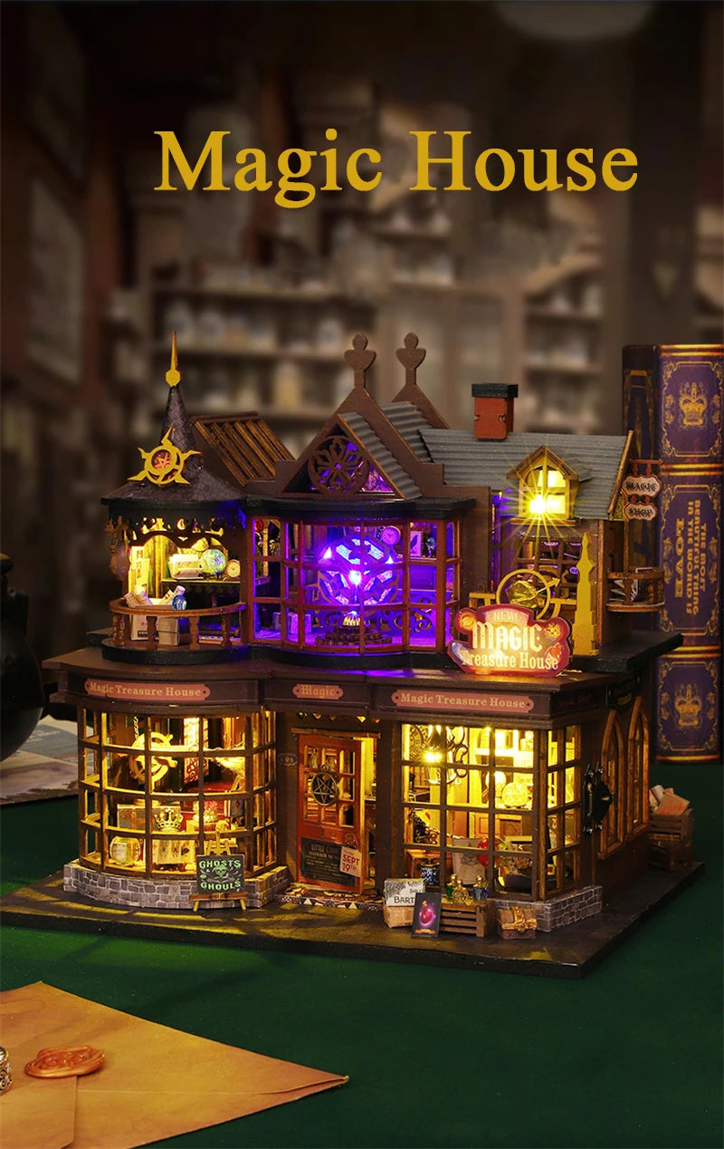 DIY Magic Treasure House Kit with LED Lights