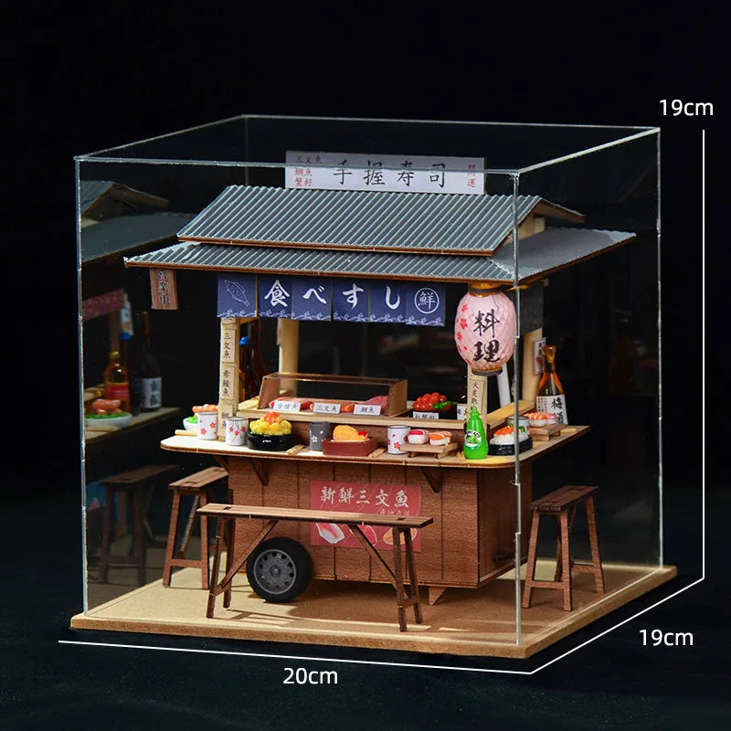 Japanese Sushi Stall DIY Miniature Kit