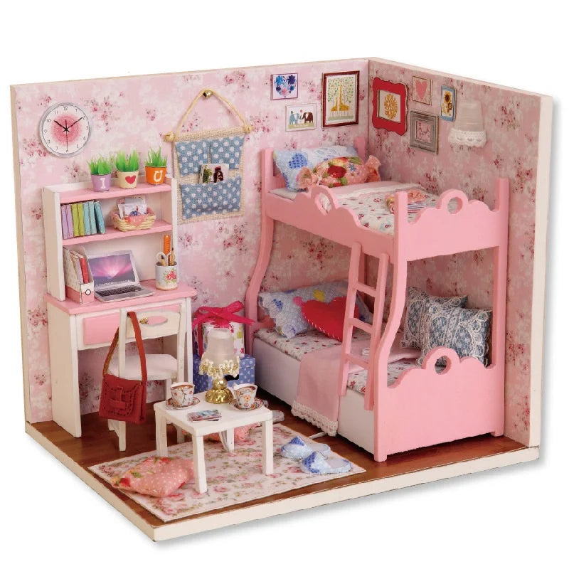 Japanese Dollhouse DIY Kit with Furniture
