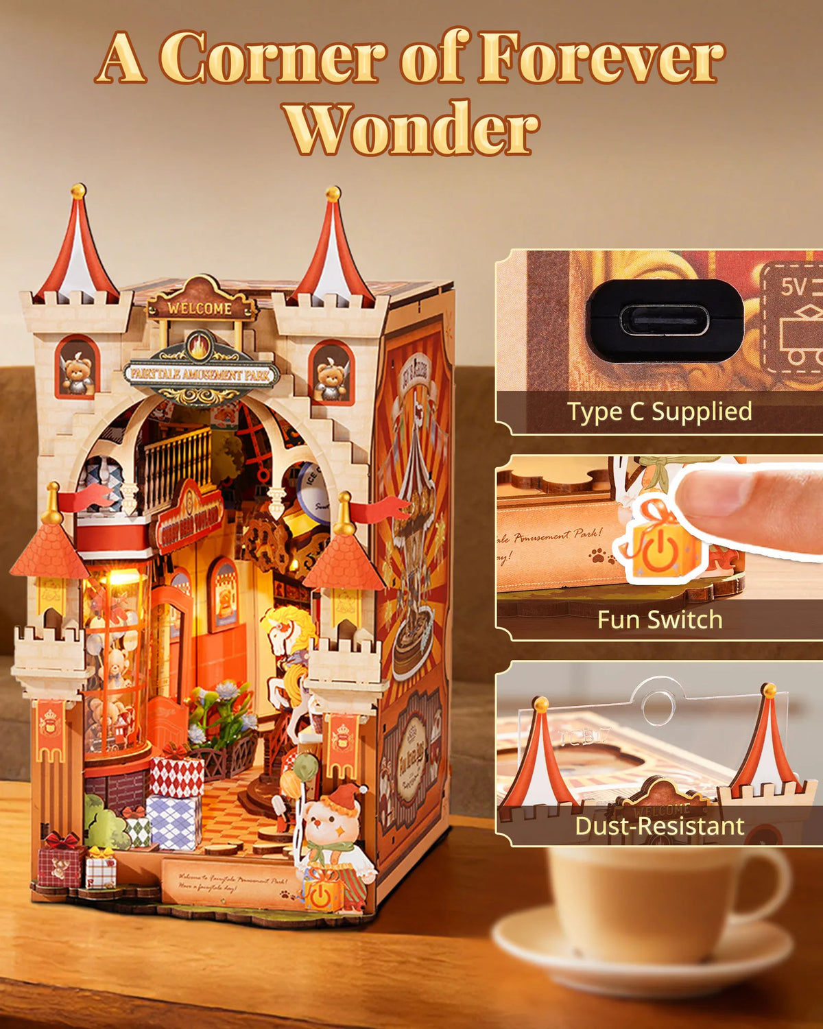 Fairytale Amusement Park DIY Book Nook Kit