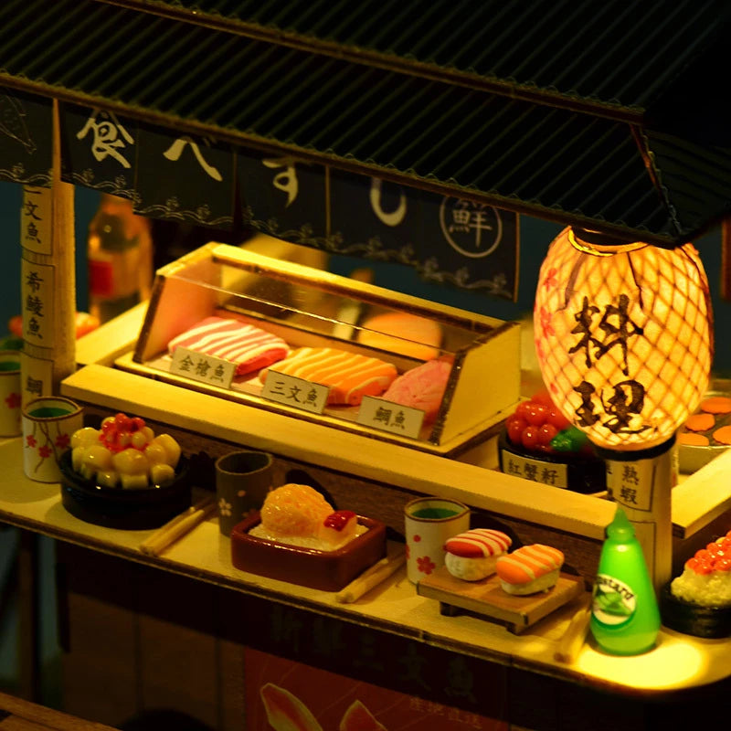 Japanese Sushi Stall DIY Miniature Kit
