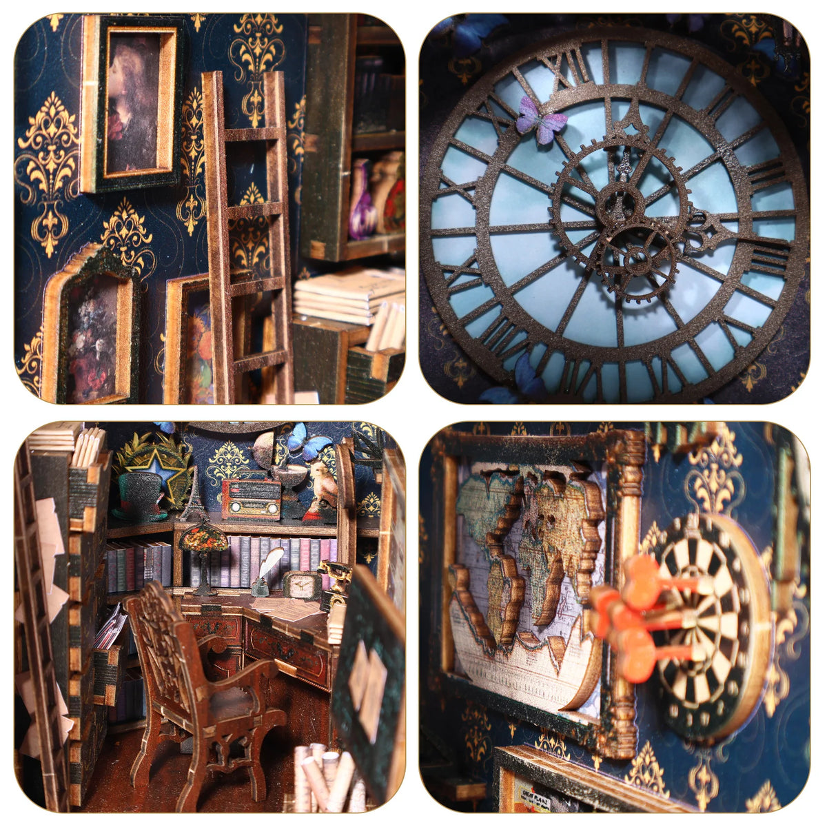 Clock House DIY Book Nook Kit