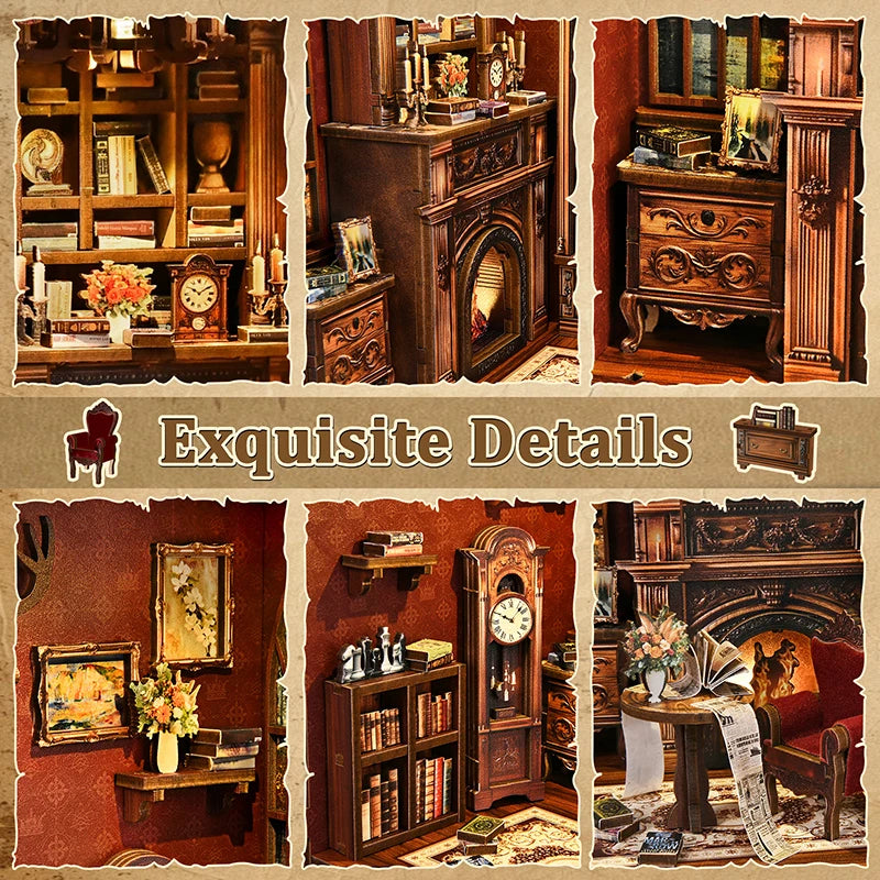 Twilight Library DIY Book Nook Kit