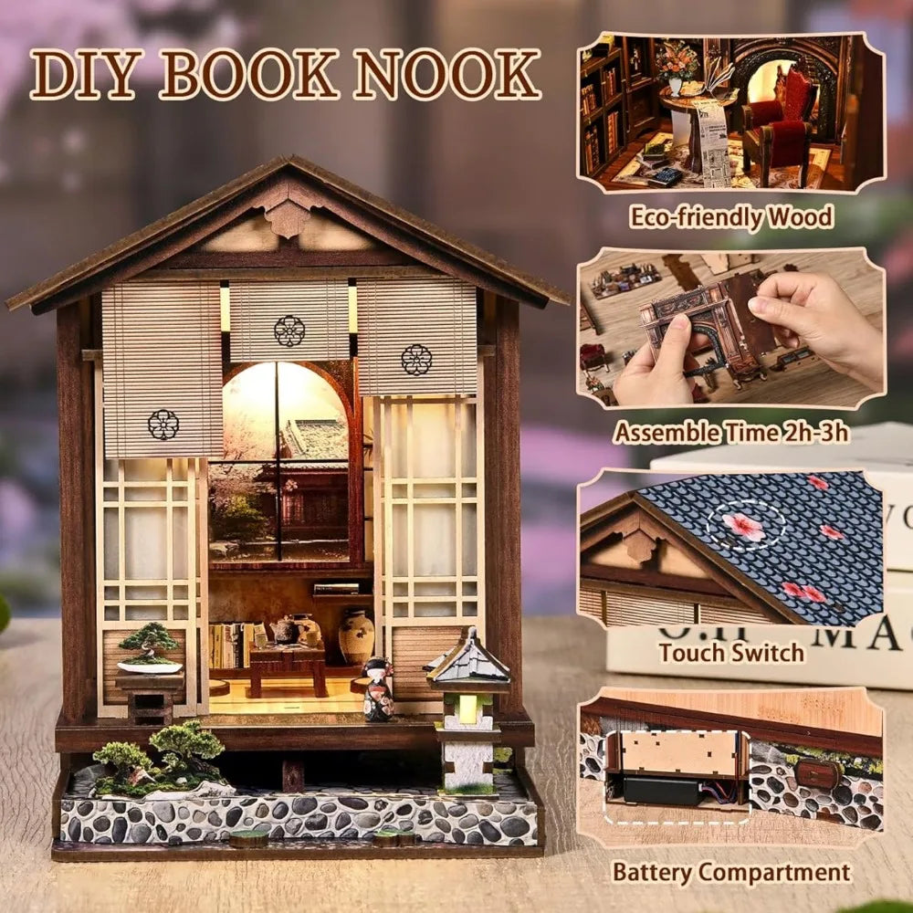 Japanese Machiya DIY Book Nook Kit