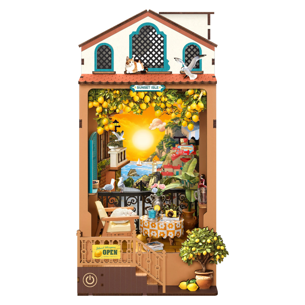 Sunset Isle DIY Book Nook Kit