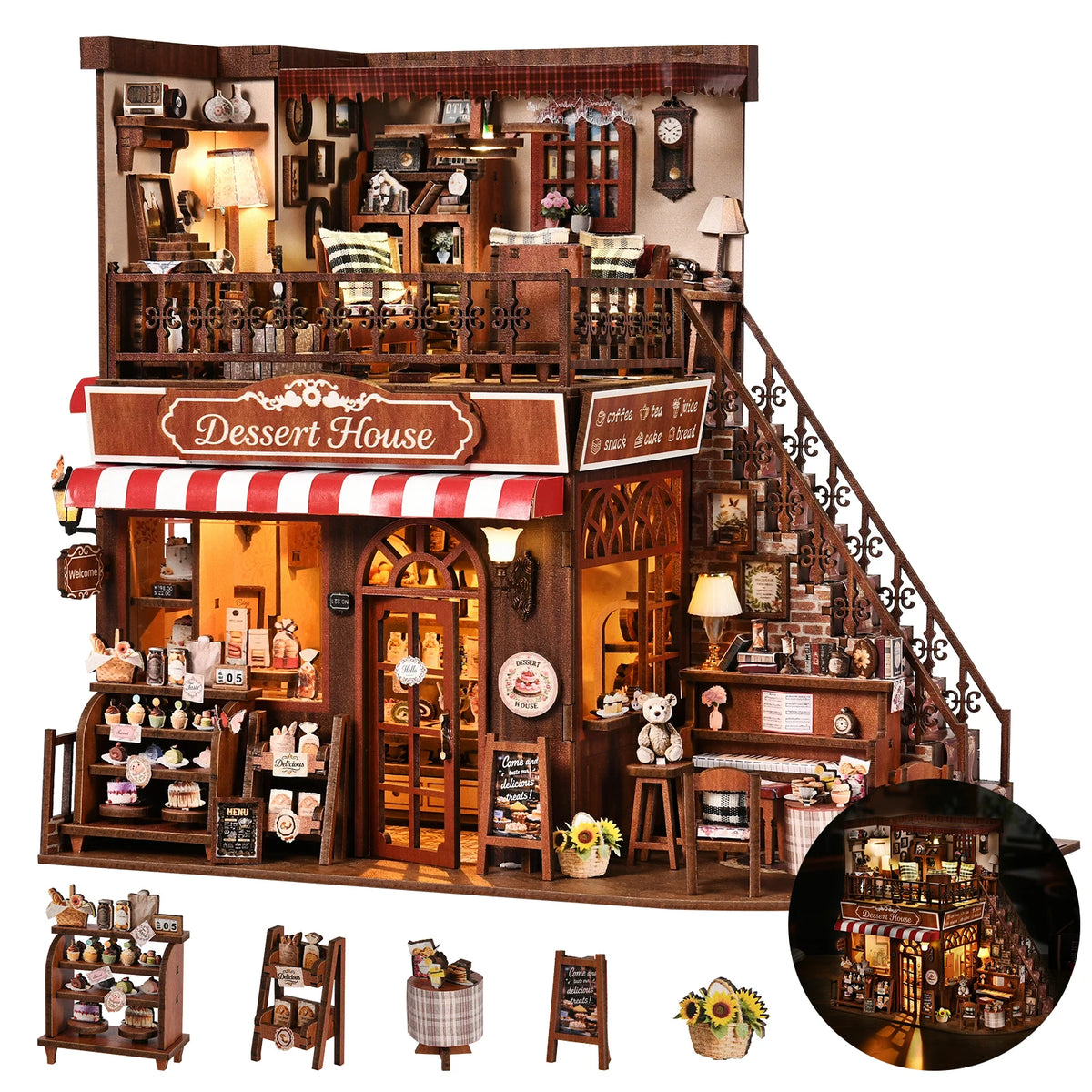 Dessert House DIY Book Nook Kit