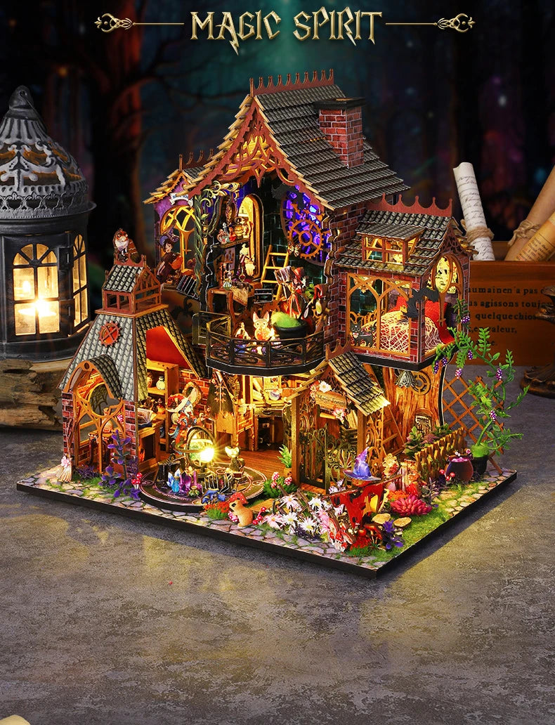 DIY Fantasy House Kit with LED Lights