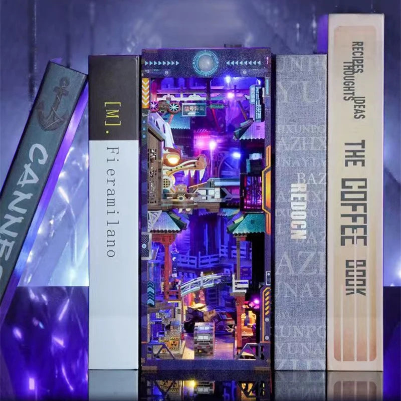 Retro Cyber City DIY Book Nook Kit