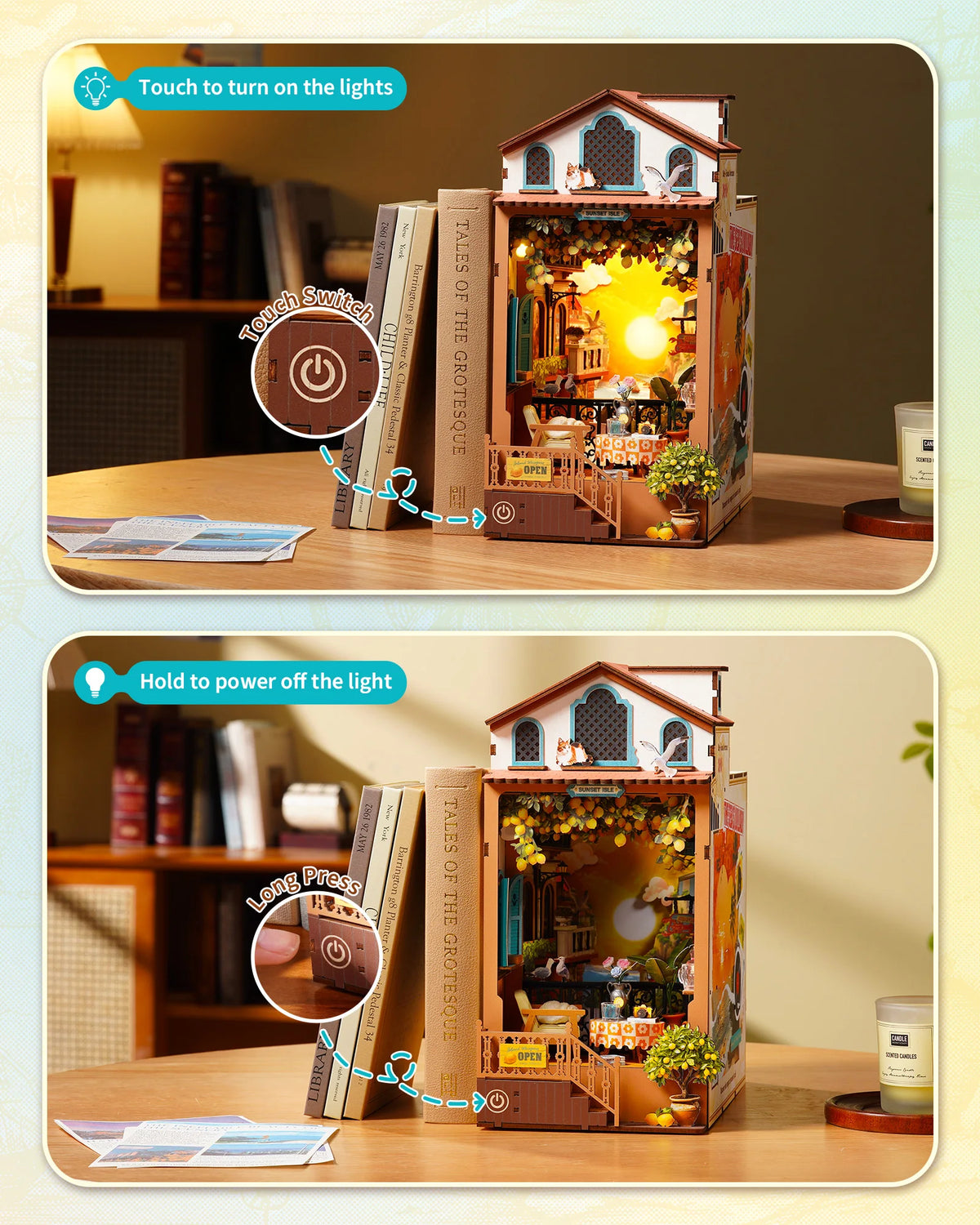 Sunset Isle DIY Book Nook Kit