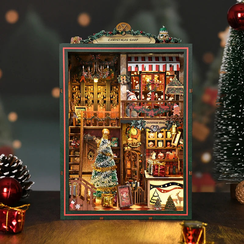 Christmas Shop DIY Book Nook Kit