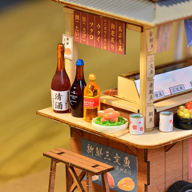 Japanese Sushi Stall DIY Miniature Kit