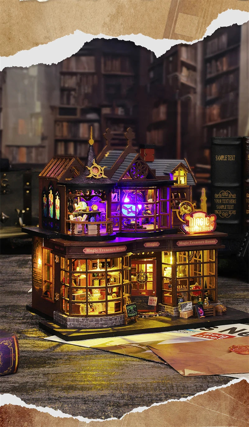 DIY Magic Treasure House Kit with LED Lights