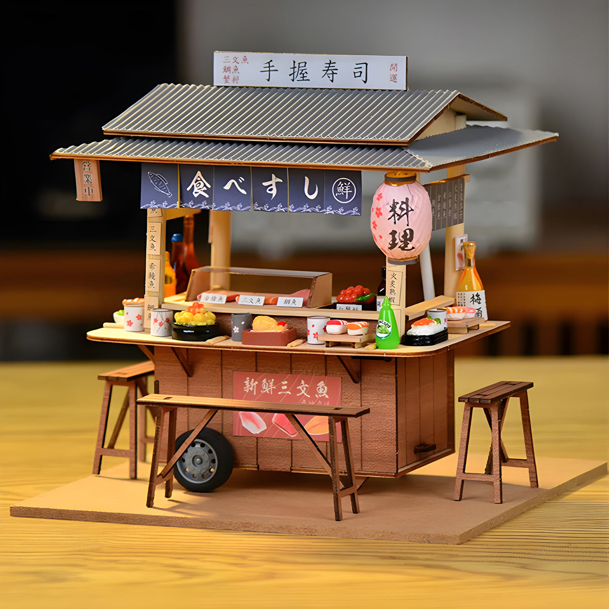 Japanese Sushi Stall DIY Miniature Kit