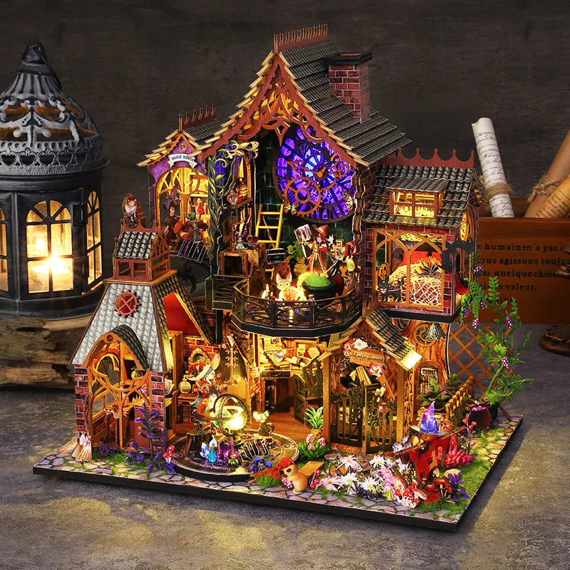 DIY Fantasy House Kit with LED Lights