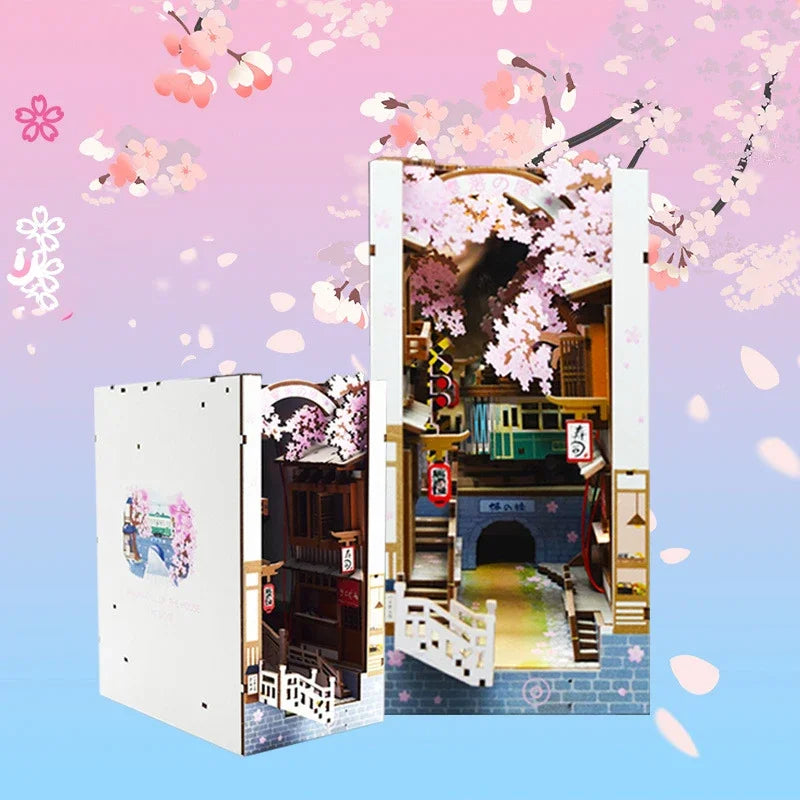Cherry Blossom Tramway DIY Book Nook Kit