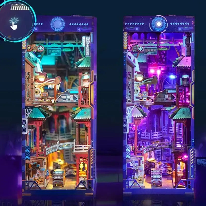 Retro Cyber City DIY Book Nook Kit
