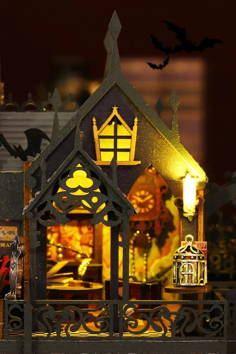 DIY Magic Clock Tower Miniature House Kit