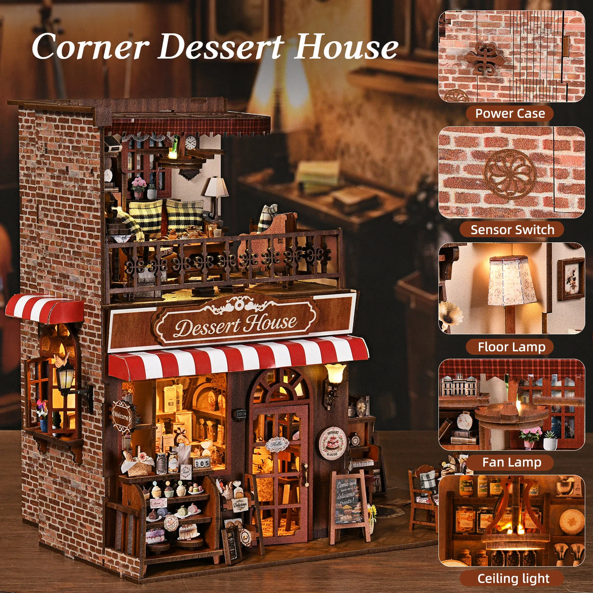 Dessert House DIY Book Nook Kit