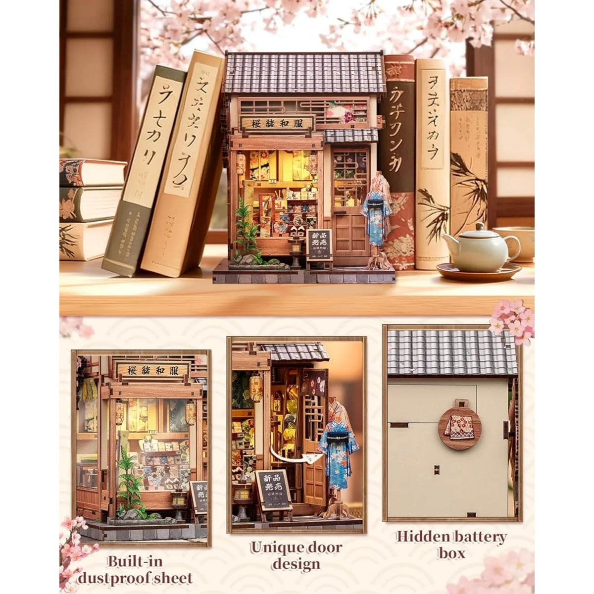 Traditional Japanese Store DIY Book Nook Kit