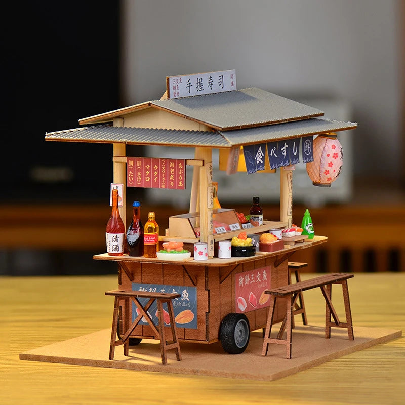 Japanese Sushi Stall DIY Miniature Kit