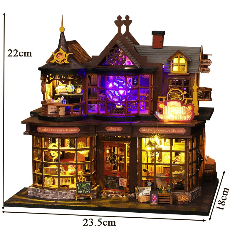 DIY Magic Treasure House Kit with LED Lights