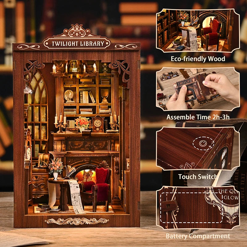 Twilight Library DIY Book Nook Kit