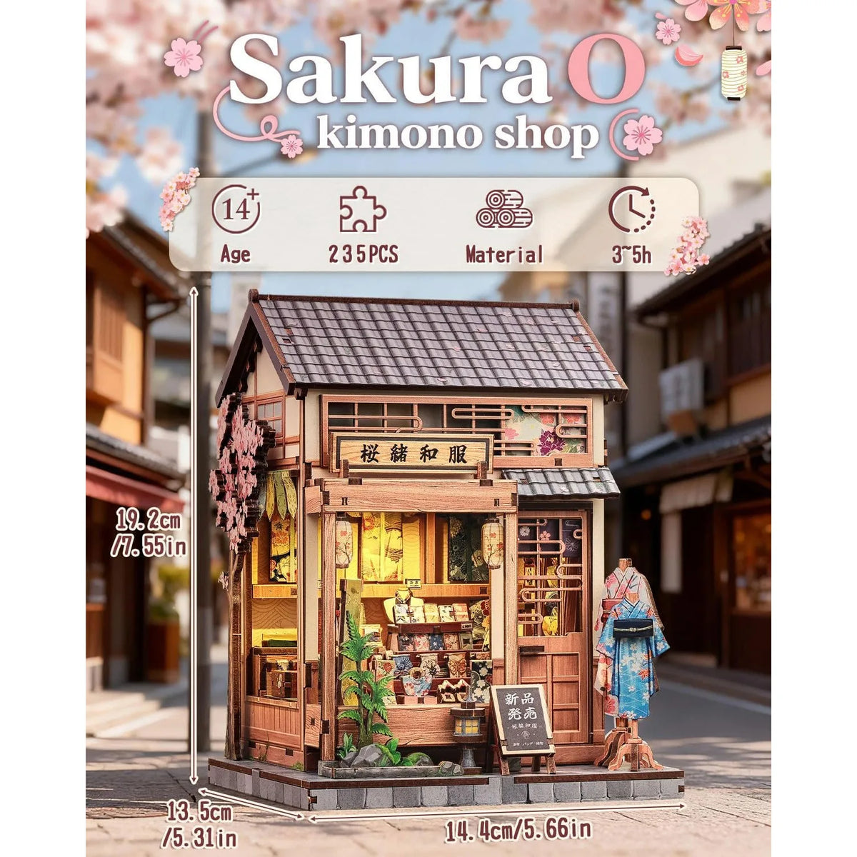 Traditional Japanese Store DIY Book Nook Kit