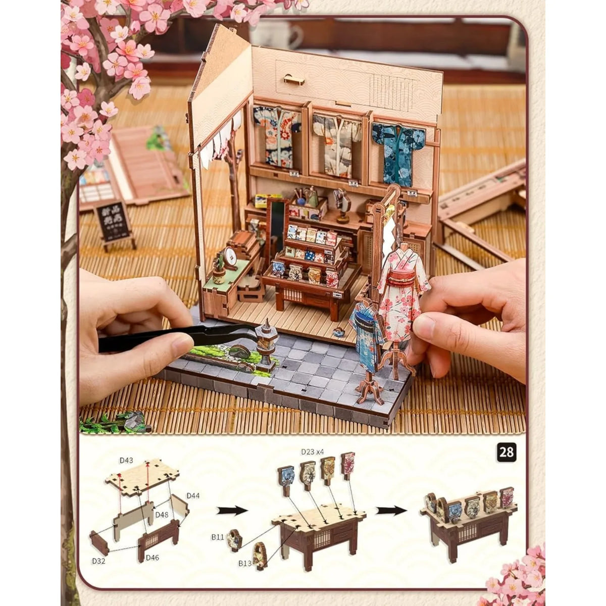 Traditional Japanese Store DIY Book Nook Kit