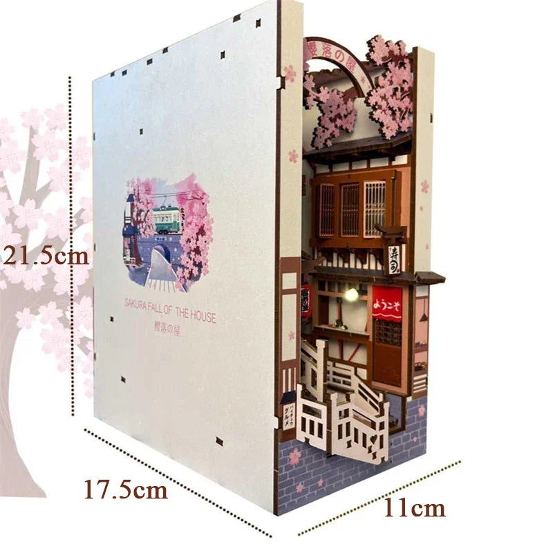 Cherry Blossom Tramway DIY Book Nook Kit