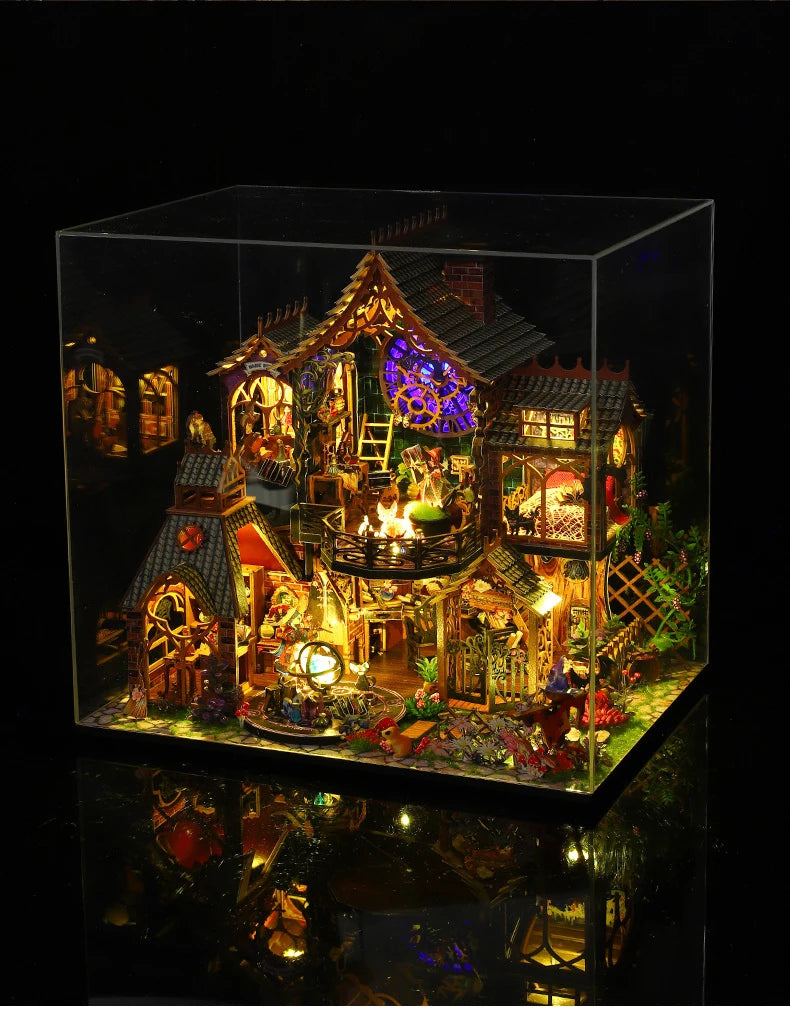 DIY Fantasy House Kit with LED Lights