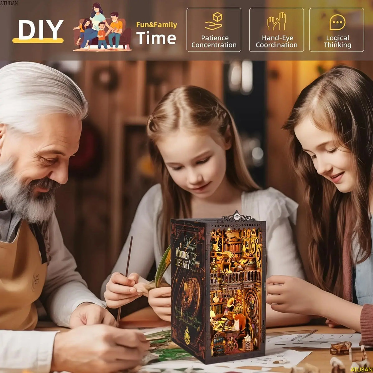 Wander Library DIY Book Nook Kit