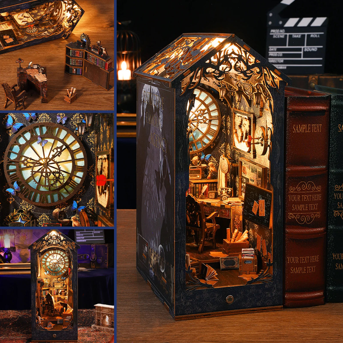 Clock House DIY Book Nook Kit