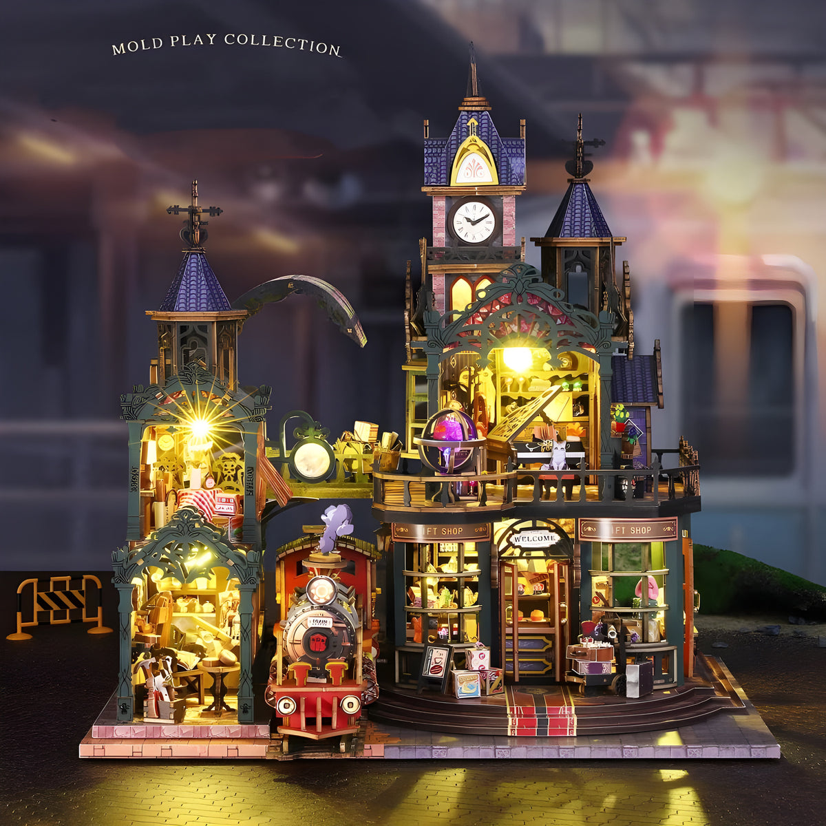Fantasy City Alley DIY Book Nook Kit