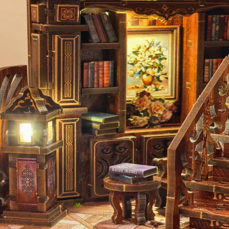 Mini Book Hall DIY Miniature House Kit