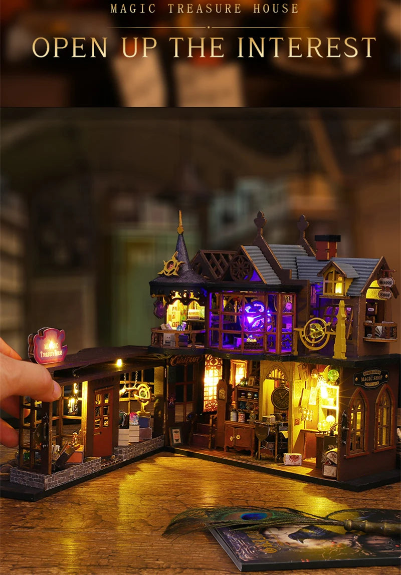 DIY Magic Treasure House Kit with LED Lights