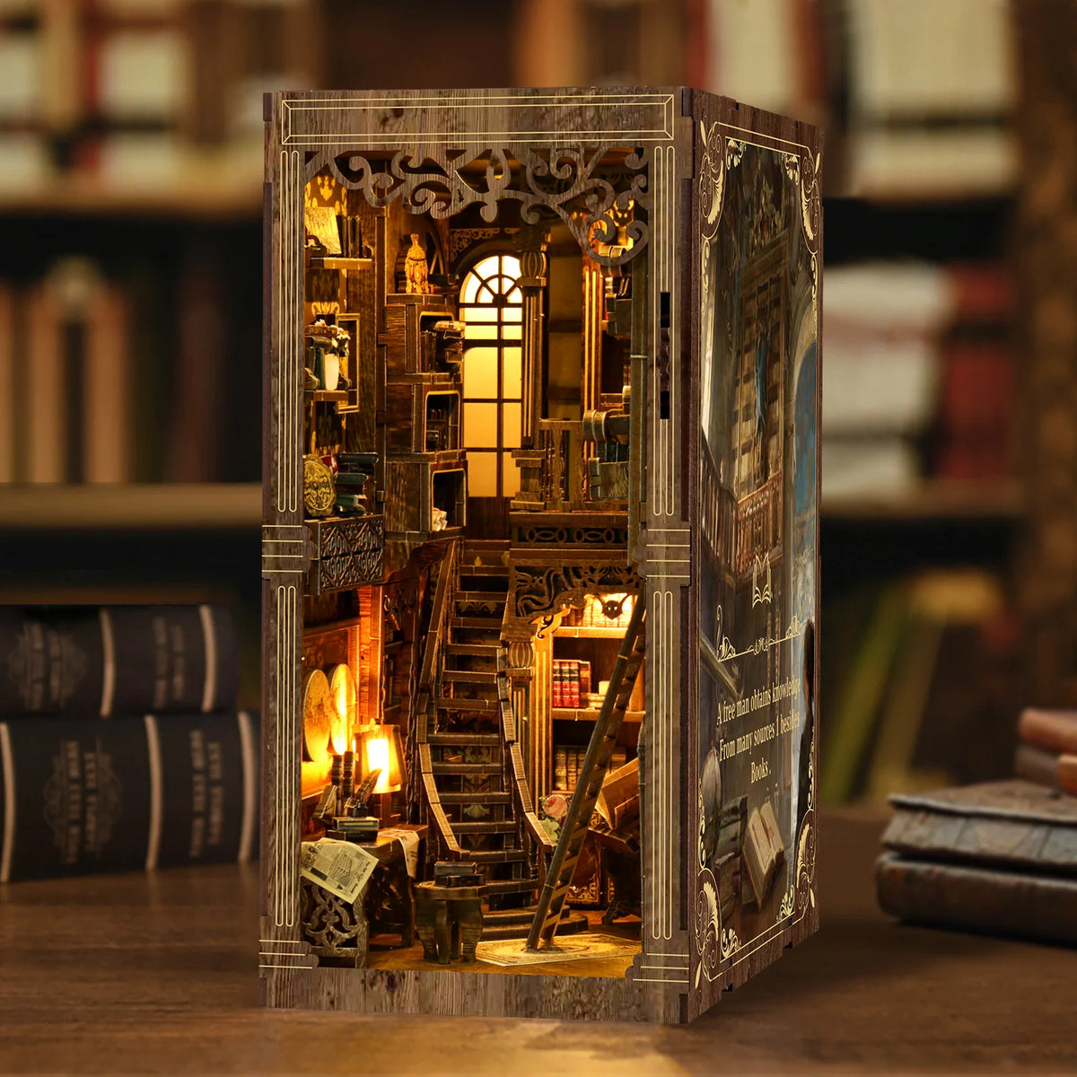 Ancient Book Collection Room DIY Book Nook Kit