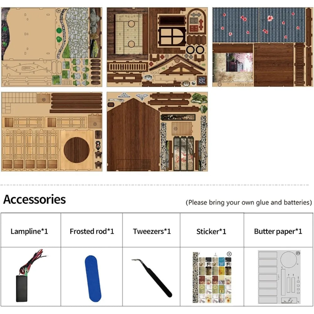 Japanese Machiya DIY Book Nook Kit