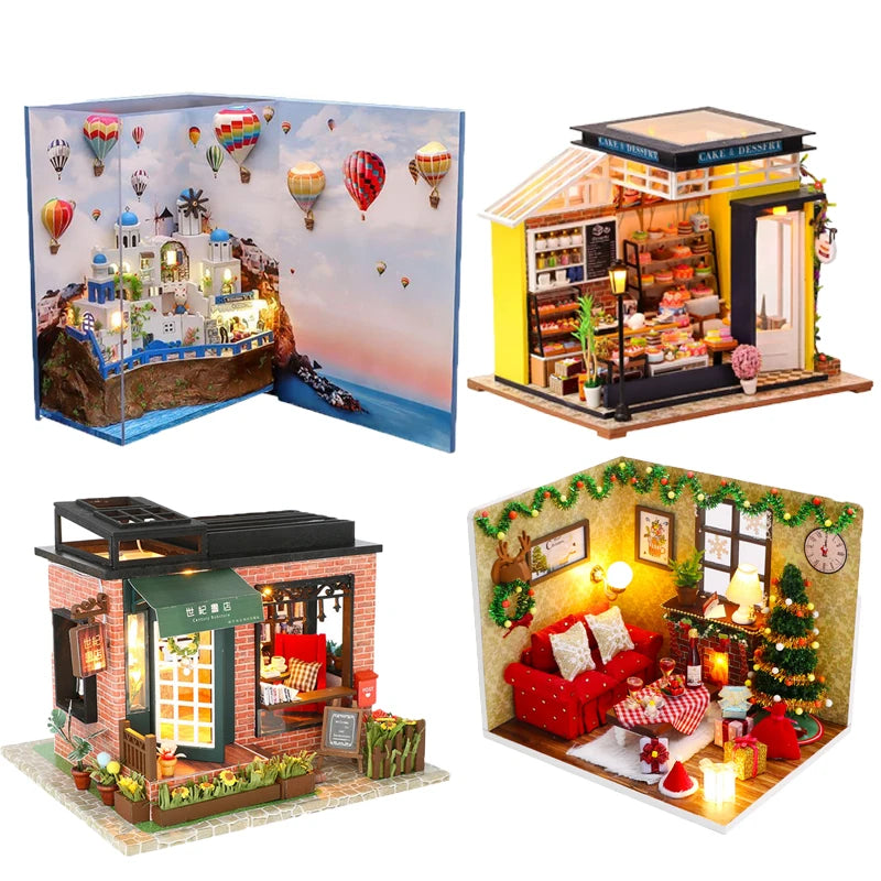 Japanese Dollhouse DIY Kit with Furniture
