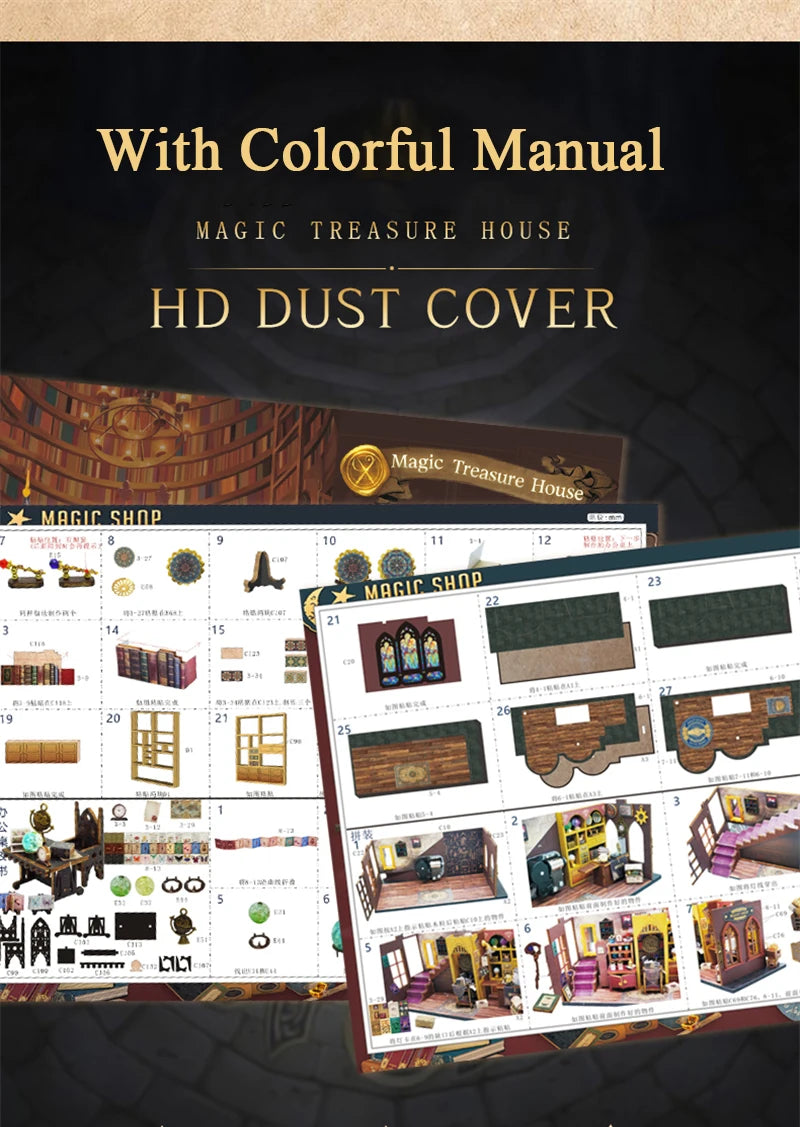 DIY Magic Treasure House Kit with LED Lights