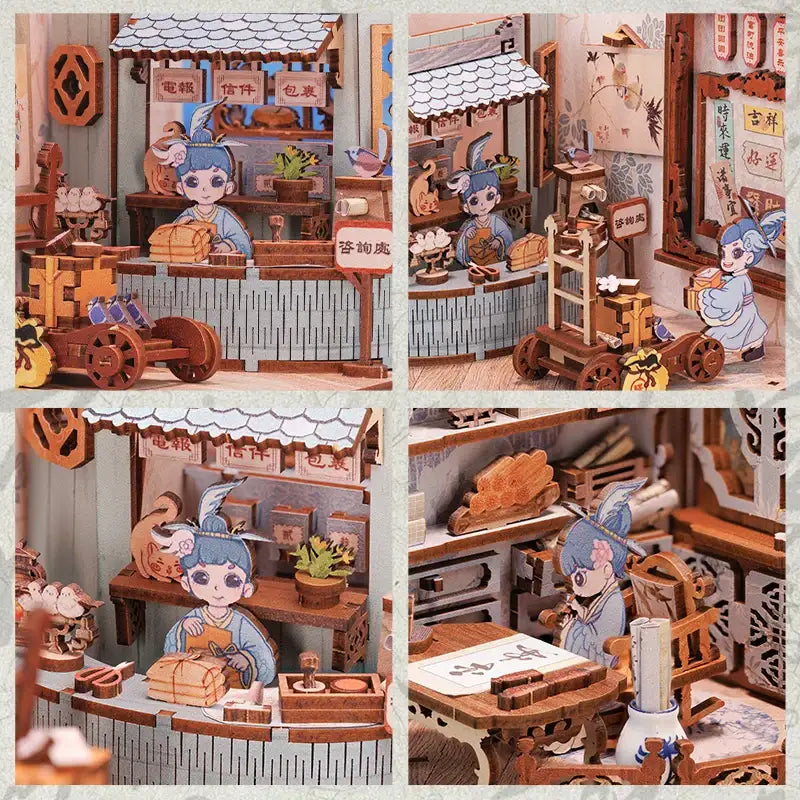 Azure Phoenix Lodge DIY Book Nook