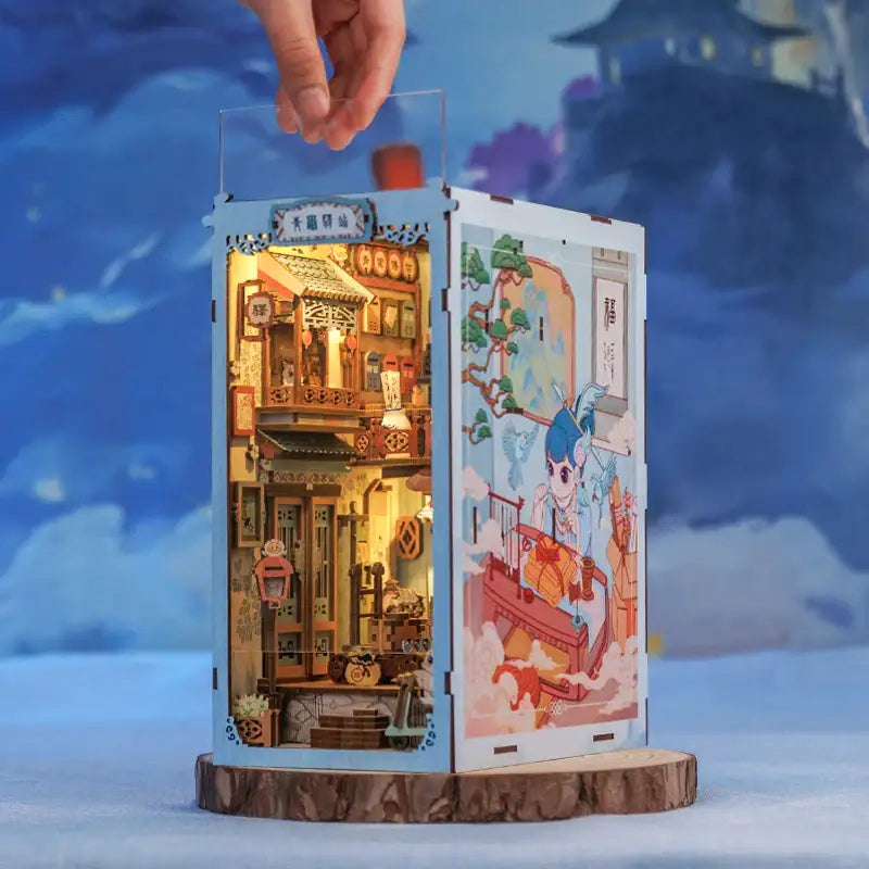Azure Phoenix Lodge DIY Book Nook