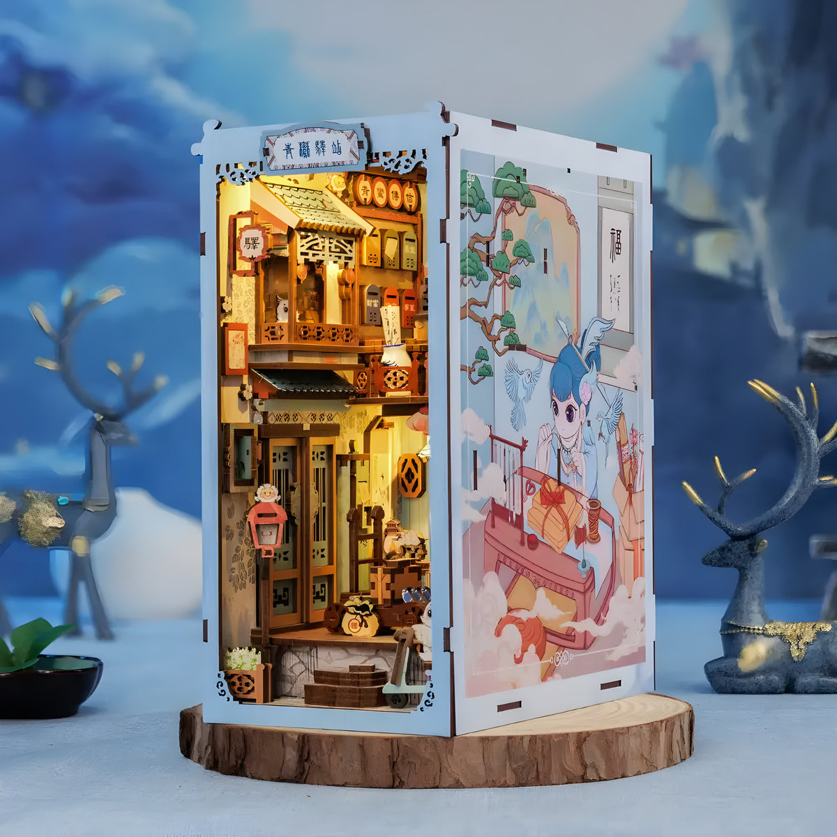 Azure Phoenix Lodge DIY Book Nook
