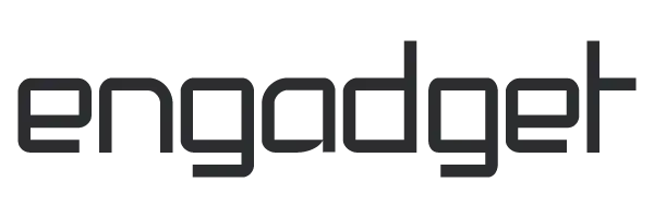 Black Engadget logo in a modern, stylized typeface.